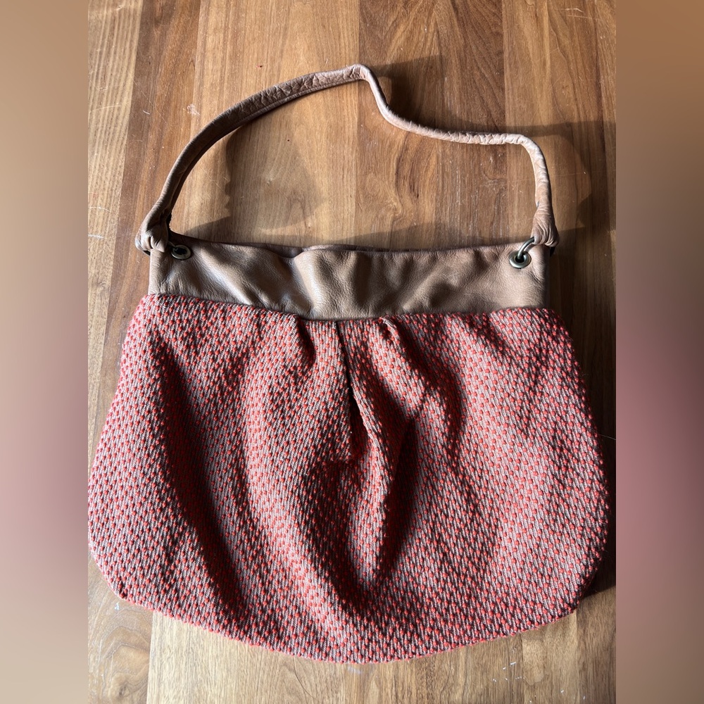 Orange Women's Slouchy Shoulder Bag